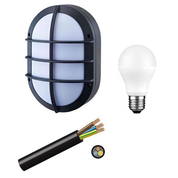 Lighting Bulkhead Black Outdoor 220v Available Solar Ready 12v Picture Of 220v Outdoor Lighting Kit 10 Units Bulkhead Led Bulbs And Cable