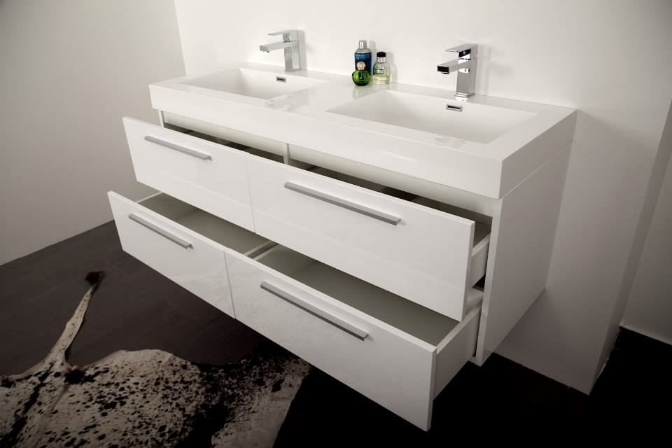 Stylish Double Bathroom Cabinet Vanity With 4 Drawers White Ref Picture Of Stylish Double Bathroom Cabinet Vanity With 4 Drawers White