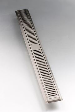 Picture of 860 mm long Stainless Steel shower channel with perforated grid 