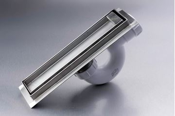 Picture of 250 mm long Stainless Steel shower channel with TILE INSERT