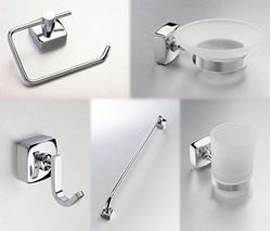 Picture of Rieti Affordable quality Square style 5 pieces GIFT SET bathroom accessories 
