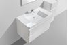 Picture of Milan WHITE 900 mm L Bathroom cabinet SET, 2 drawers, FREE delivery to JHB and Pretoria