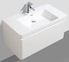 Picture of Milan WHITE Contemporary Bathroom cabinet SET 900 mm L, 1 drawer with BLUM Rails