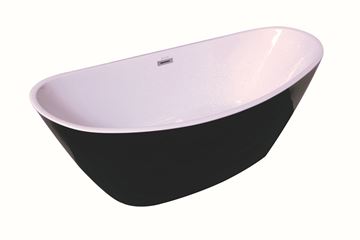 Picture of Bjiou  LE MANS  Luxurious Freestanding BLACK & White acrylic bath 1700 x 800 x 730 mm H