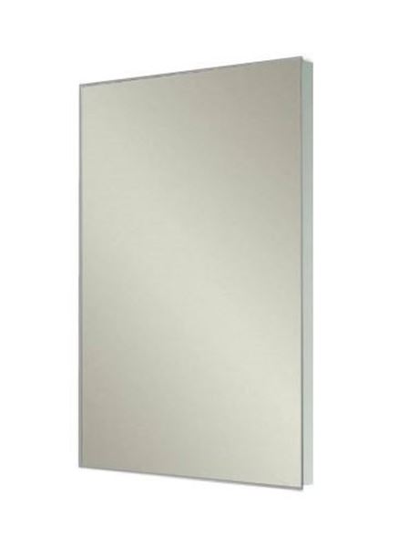 Picture of Stylish Bathroom Mirror with WHITE wooden backing 480 mm x 840 mm H, FREE DELIVERY to JHB and Pretoria