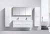 Picture of Milan SILVER OAK Side Cabinet, 2 doors, 1500 H x 400 L x 300 D