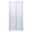 Picture of Bi-Folder Shower Door, 900 x 1850 mm H, 5 mm tempered glass, white frame