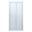 Picture of JHB Bi-Folder Shower Door, 900 x 1850 mm H, 5 mm tempered glass, white frame
