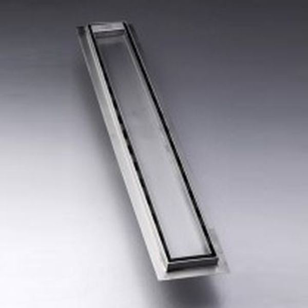 Picture of 500 mm long Stainless Steel shower channel with solid grid