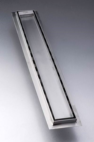 Picture of 860 mm long Stainless Steel shower channel with solid grid 