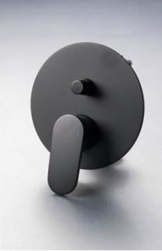 Picture of Black Genova oval handle Concealed DIVERTOR mixer