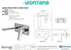 Picture of Montana BASIN or BATH mixer with Spout and Cover plate wall mounted