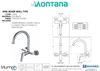Picture of Montana KITCHEN sink mixer wall type