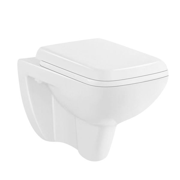 Picture of Bermuda wall hung toilet with toilet seat