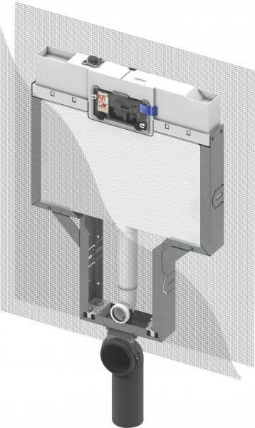 Picture of TECE Concealed cistern Single Brick wall construction