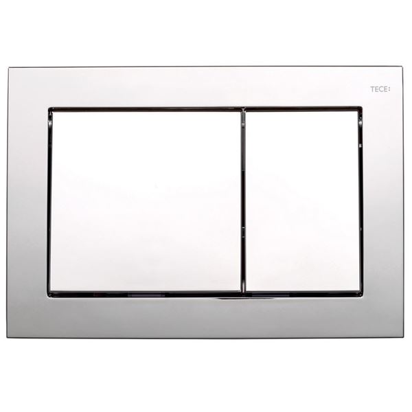 Picture of TECE Base Bright Chrome push plate for concealed cistern