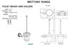 Picture of Bijiou Brittany Brass Toilet brush holder