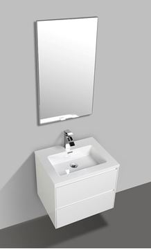 Picture of Enzo White bathroom cabinet SET 600 mm L with White basin, 2 soft closing drawers, FREE delivery to JHB and Pretoria