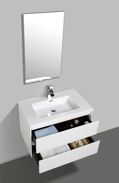 Picture of Enzo White bathroom cabinet SET 800 mm L with White basin,  2 soft closing drawers, FREE delivery to JHB and Pretoria