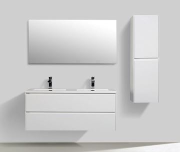 Picture of Enzo White Double bathroom cabinet SET 1200 mm L with White basins, 2 soft closing drawers, FREE delivery to JHB and Pretoria