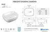 Picture of Bijiou Envie over the counter basin, 490 x 395 x 145 mm Vitreous China