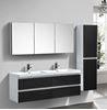 Picture of Milan BLACK and White double bathroom cabinet SET 1500 mm L, 4 drawers, FREE delivery to Johannesburg and Pretoria