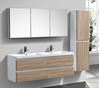 Picture of Milan BLACK and White double bathroom cabinet SET 1500 mm L, 4 drawers, FREE delivery to Johannesburg and Pretoria