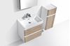 Picture of Milan WHITE OAK and WHITE Bathroom cabinet SET 600 mm L,  2 drawers, FREE delivery to JHB and Pretoria