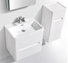 Picture of Venice SILVER OAK Trendy Bathroom cabinet SET with rounded corners, 600 mm L, 2 drawers