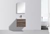 Picture of Venice SILVER OAK Trendy Bathroom cabinet SET with rounded corners, 600 mm L, 2 drawers