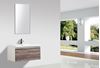 Picture of Milan SILVER OAK and WHITE Contemporary Bathroom cabinet SET 900 mm L with 1 drawer and rounded corner