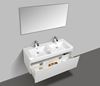 Picture of Milan BLACK and White double bathroom cabinet SET 1200 mm L, 1 drawer, FREE delivery to JHB and PRETORIA 