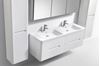Picture of Venice SILVER OAK trendy double bathroom cabinet SET 1500 mm L with 4 drawers