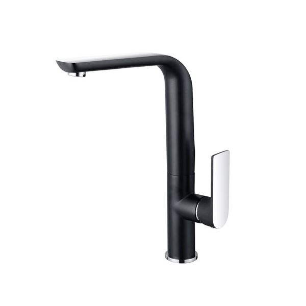 Picture of SALE Bijiou Geneva BLACK matte & Chrome KITCHEN SINK mixer