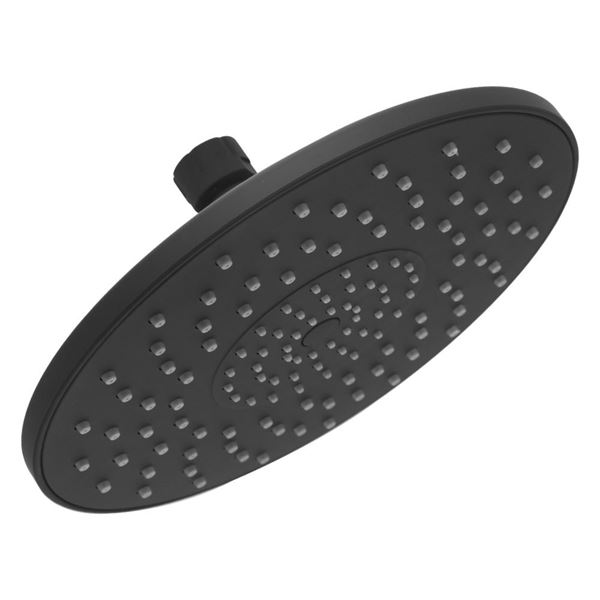 Picture of Modern Black matte round shower head 210 mm diameter
