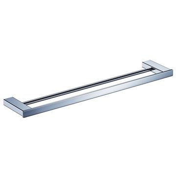 Picture of Bijiou Rhone Double Towel Rail 600 mm L, chrome plated Solid Brass, square style