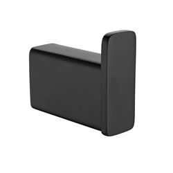 Picture of Bijiou Clermont BLACK Robe Hook, Solid Brass, square style