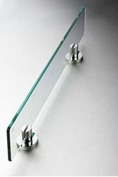 Picture of Torino GLASS Shelf, Chrome plated Brass