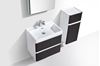 Picture of Milan BLACK and WHITE Contemporary Bathroom cabinet 600 mm L with 2 drawers DELIVERED to CAPE TOWN