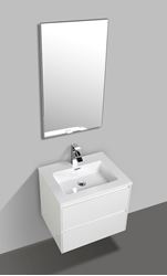 Picture of Enzo White bathroom cabinet SET 600 mm L with  White basin, 2 drawers DELIVERED to MAIN cities