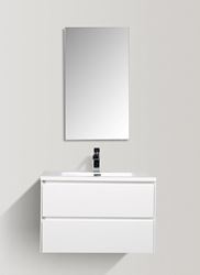 Picture of Enzo White bathroom cabinet SET 800 mm L, White basin, 2 drawers DELIVERED to MAIN Cities