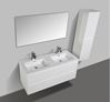 Picture of Enzo White Double bathroom cabinet SET 1200 mm L with WHITE basins, 2 drawers DELIVERED to MAIN cities