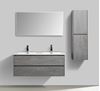 Picture of  Enzo Concrete Double bathroom cabinet SET 1200 mm L WHITE basins, 2 drawers, DELIVERED to MAIN Cities