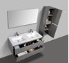 Picture of  Enzo Concrete Double bathroom cabinet SET 1200 mm L WHITE basins, 2 drawers, DELIVERED to MAIN Cities