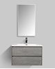 Picture of Enzo CONCRETE bathroom cabinet SET 800 mm L, WHITE basin, 2 soft closing drawers, FREE Delivery to JHB/Pretoria