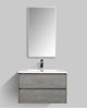 Picture of Enzo CONCRETE bathroom cabinet SET 800 mm L, White basin and 2 drawers DELIVERED to MAIN Cities