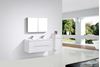 Picture of Venice Trendy WHITE double bathroom cabinet SET 1200 mm L, rounded corners, 2 drawers