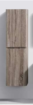 Picture of Milan SILVER OAK Contemporary Side Cabinet, 2 doors, 1500 H x 400 L x 300 D, DELIVERED to CAPE TOWN