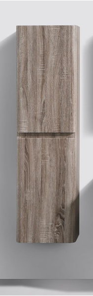 Picture of Milan SILVER OAK Contemporary Side Cabinet, 2 doors, 1500 H x 400 L x 300 D, DELIVERED to CAPE TOWN