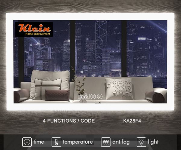 Led Bathroom Mirror 800 X 600 Mm H With 4 Functions Ref Ka28f4 Led Bathroom Mirror 800 X 600 Mm H With